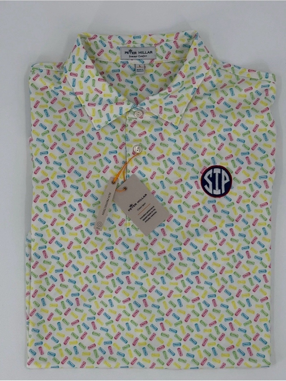 Ole Miss "Truly" Peter Millar Performance Polo With SIP Logo! XL - EUC